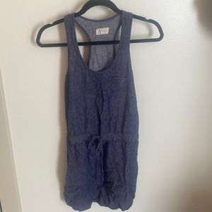 Adorable Chambray Linen Blend Dress - XS